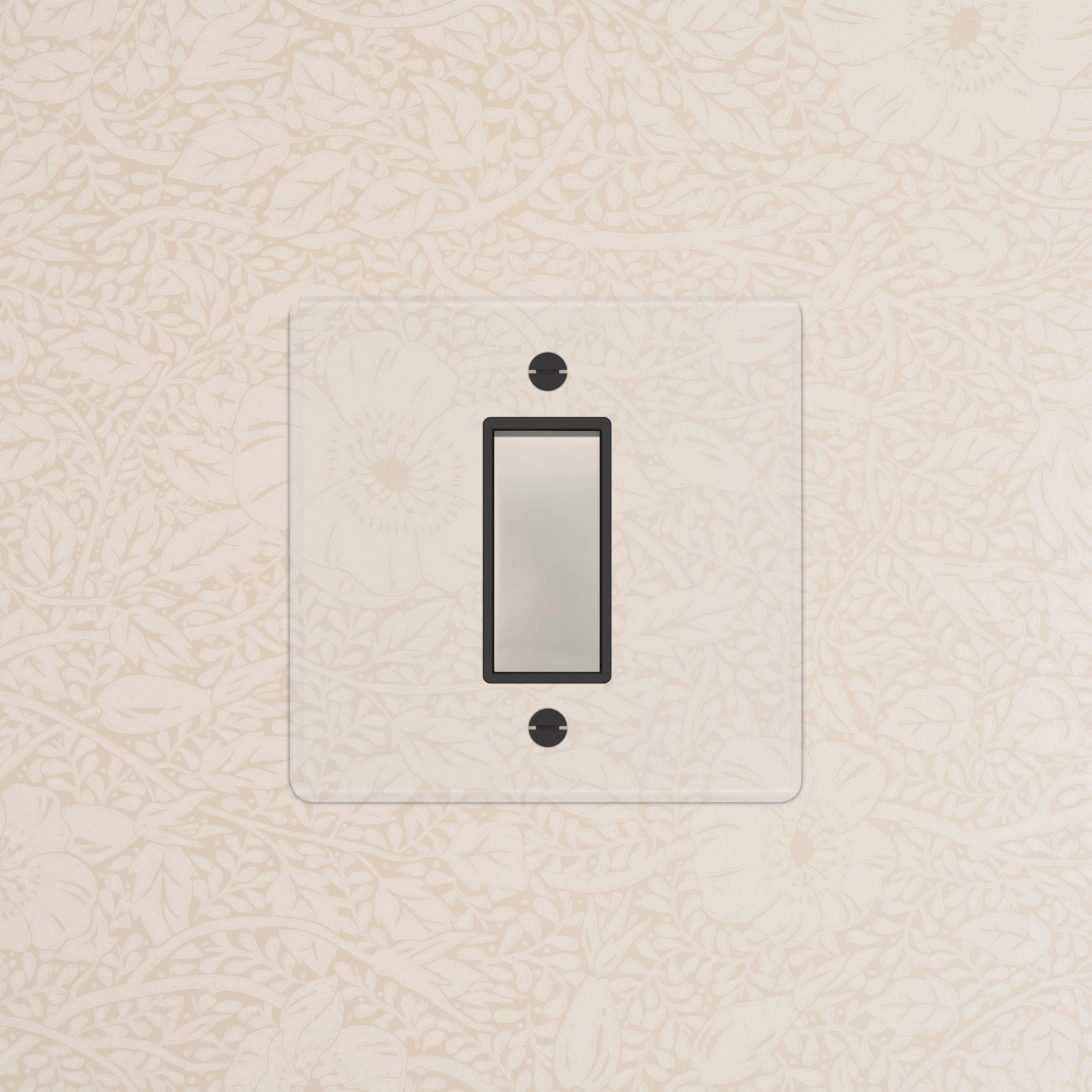1G Retractive Rocker Switch - Clear Polished Nickel | Black - Image 2