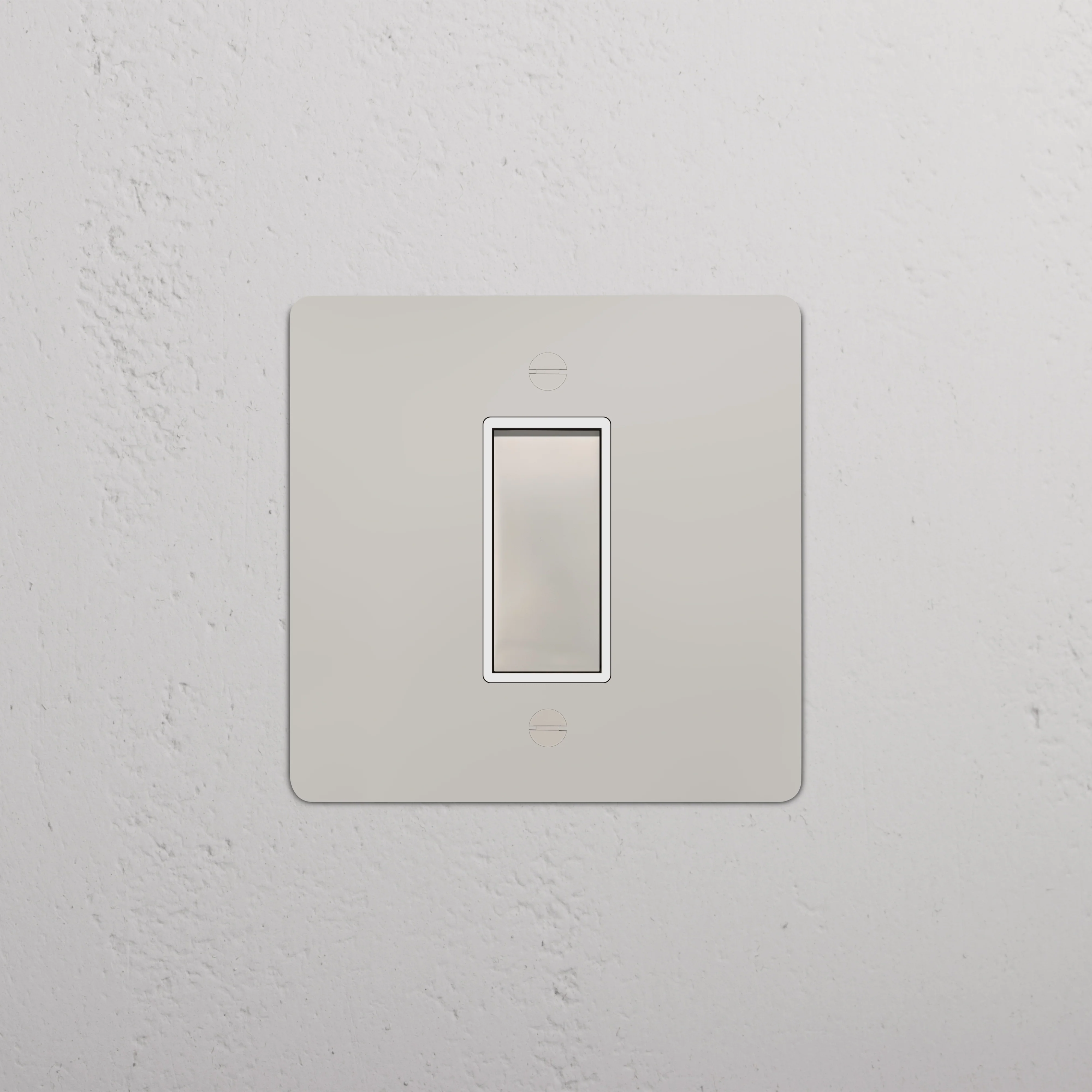 1G Retractive Rocker Switch - Polished Nickel | White - Image 2