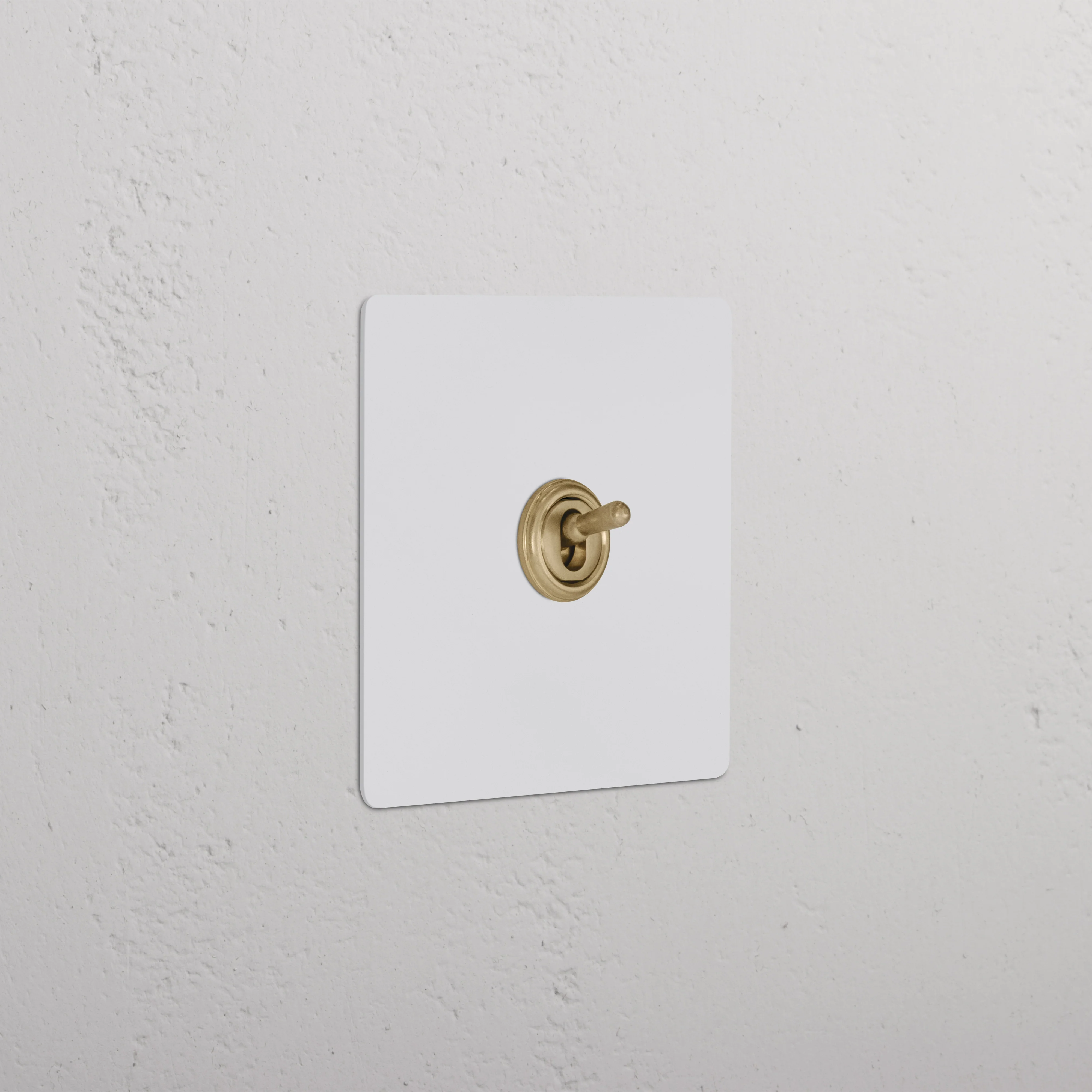 1G Retractive Toggle Switch - Paintable Antique Brass