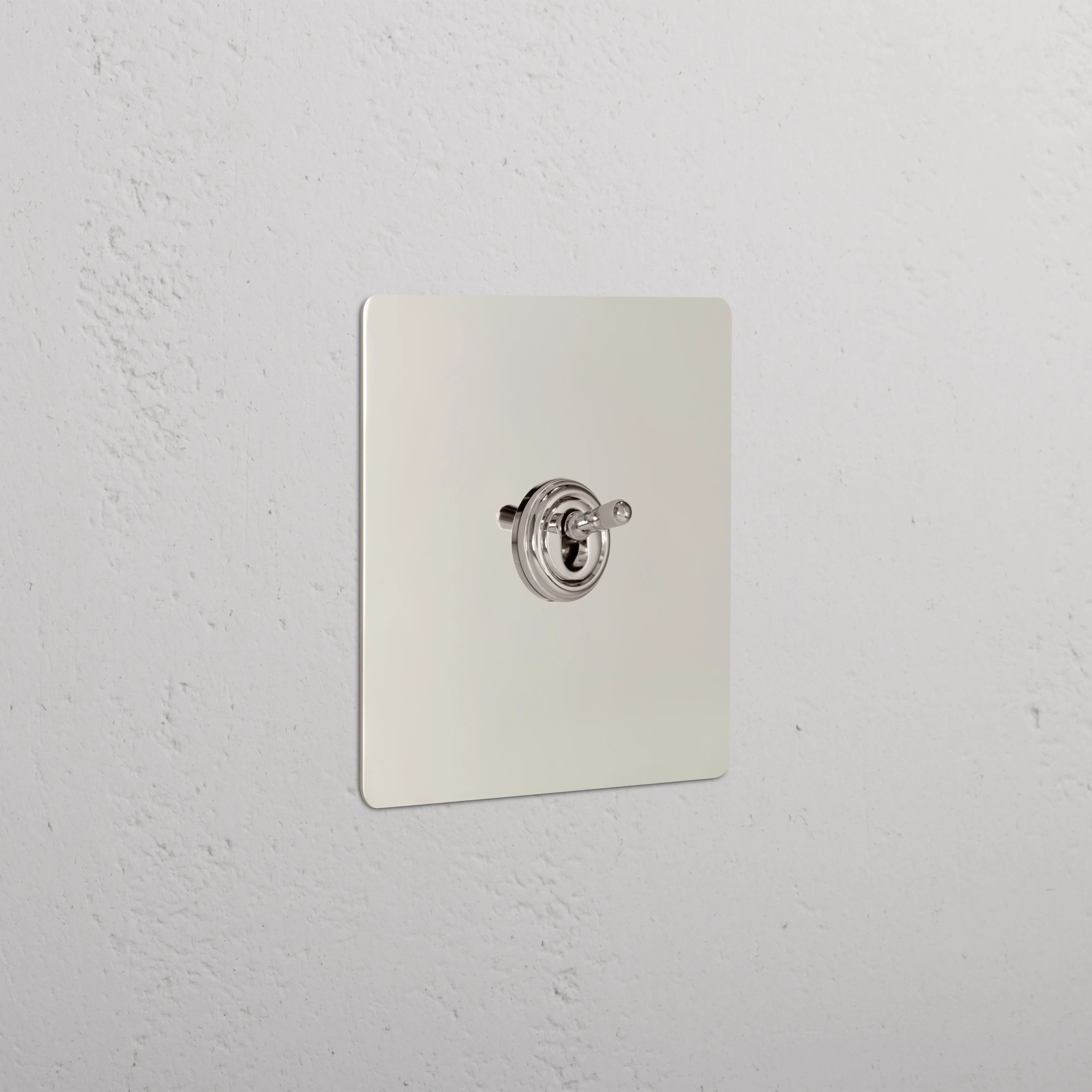 1G Retractive Toggle Switch - Polished Nickel
