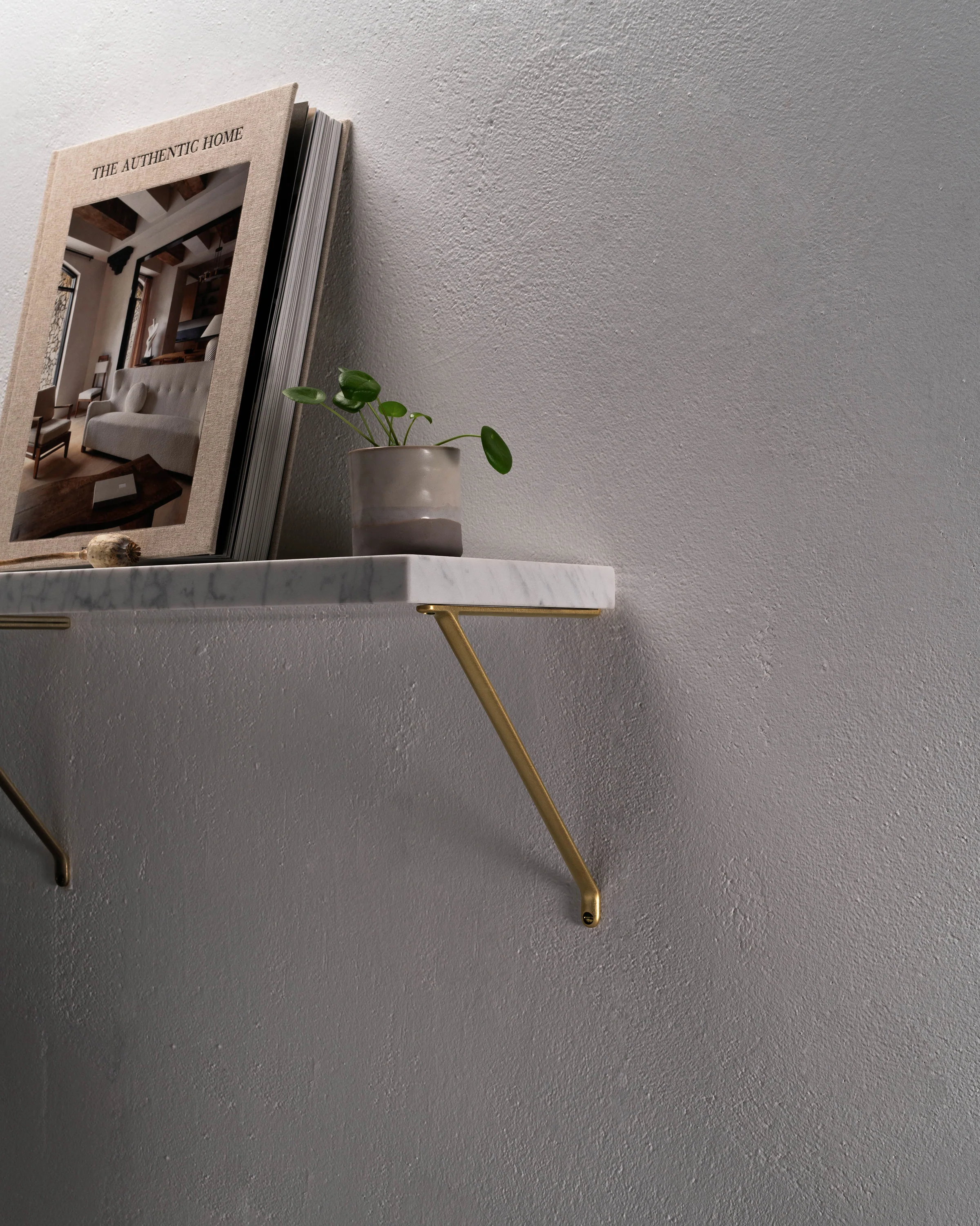 Brixton Shelf Bracket 200mm – Antique Brass - Image 3