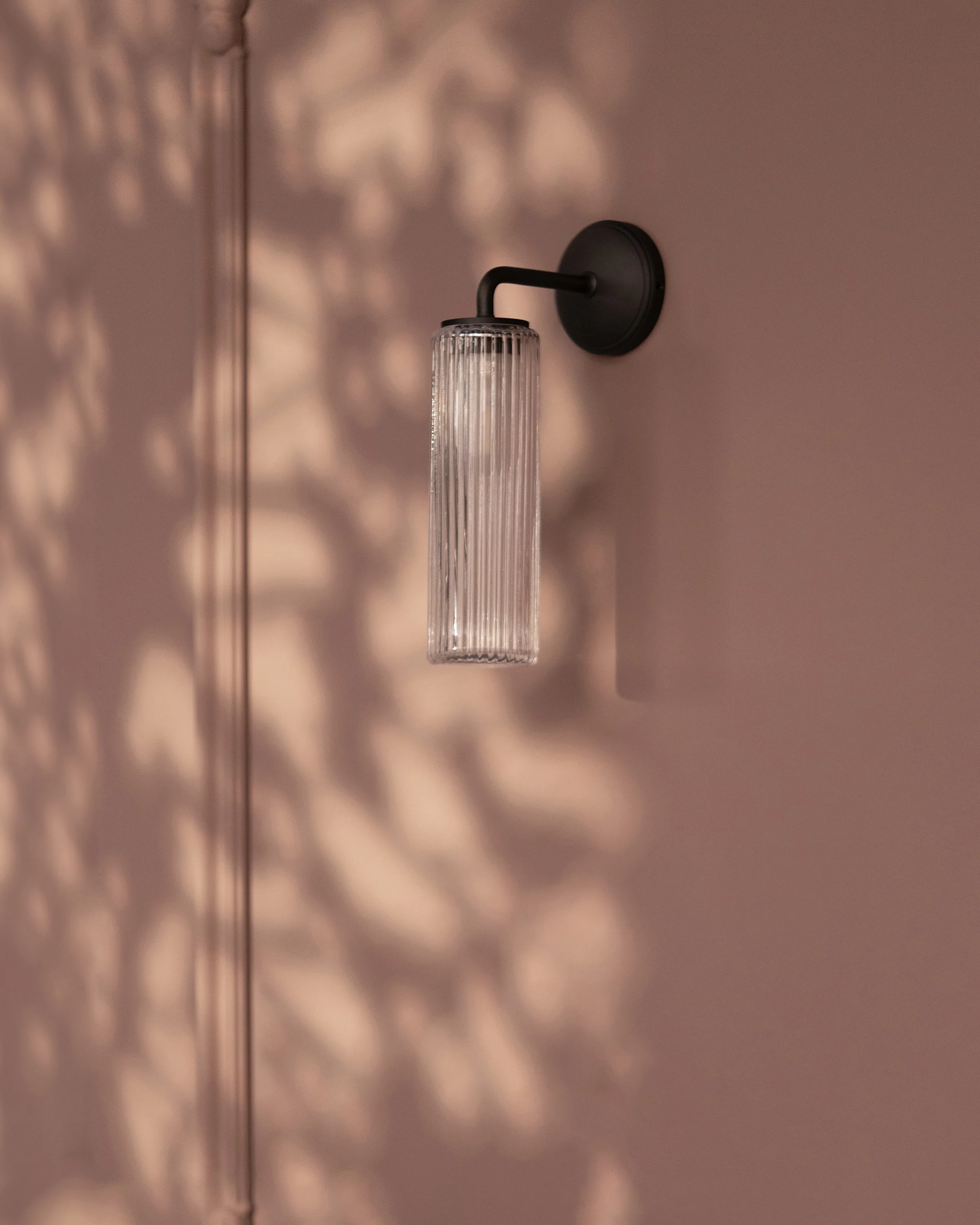 Claremont Small Wall Light Fluted Glass - Bronze - Image 3