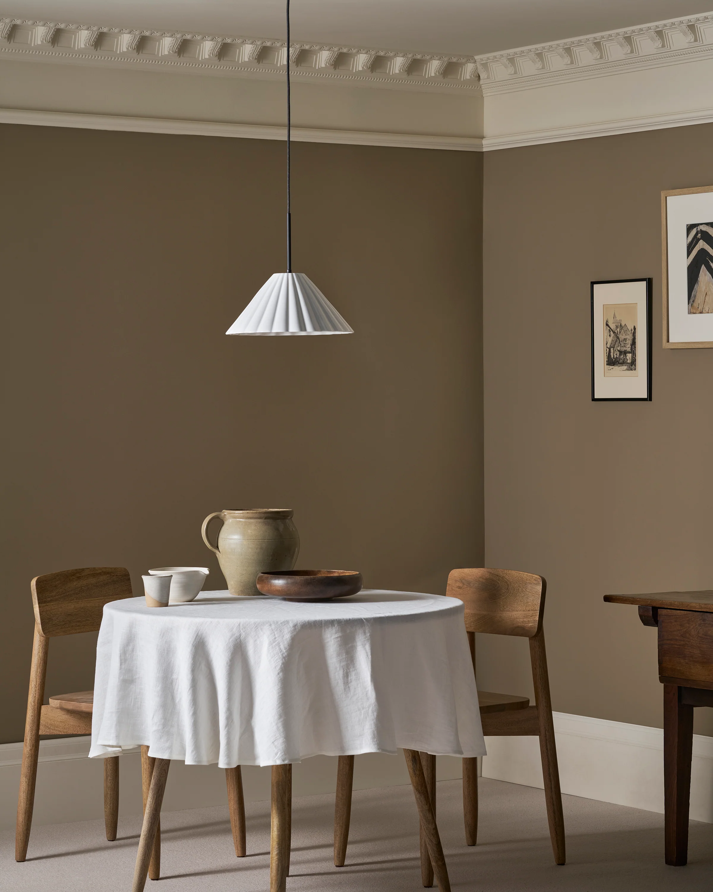 Cotswold Medium Pendant Light Fine Porcelain - Bronze - Image 3