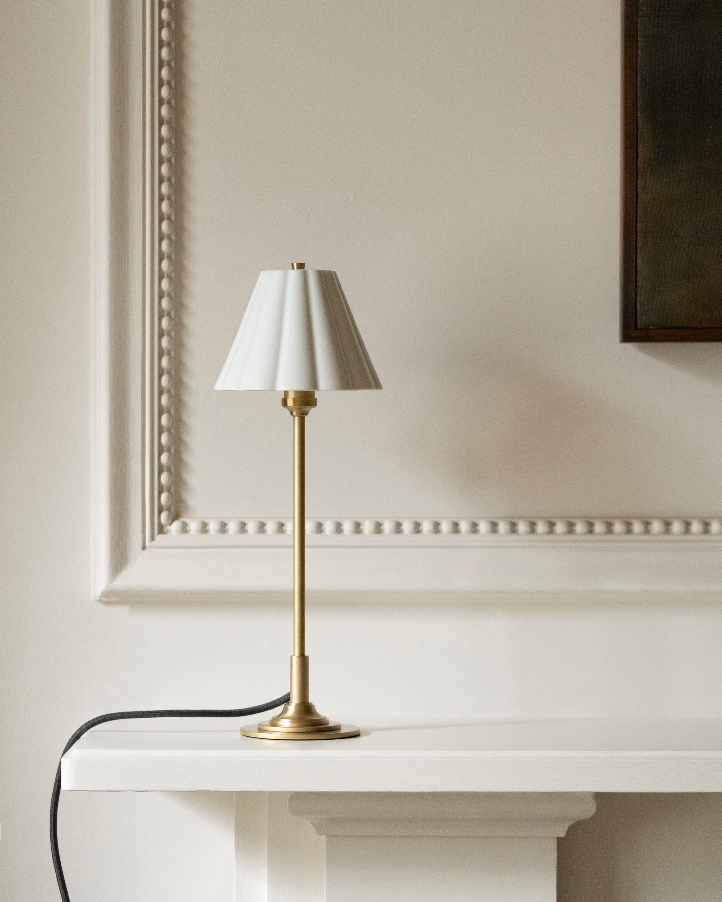 Cotswold Small Table Lamp Fine Porcelain - Antique Brass - Image 6