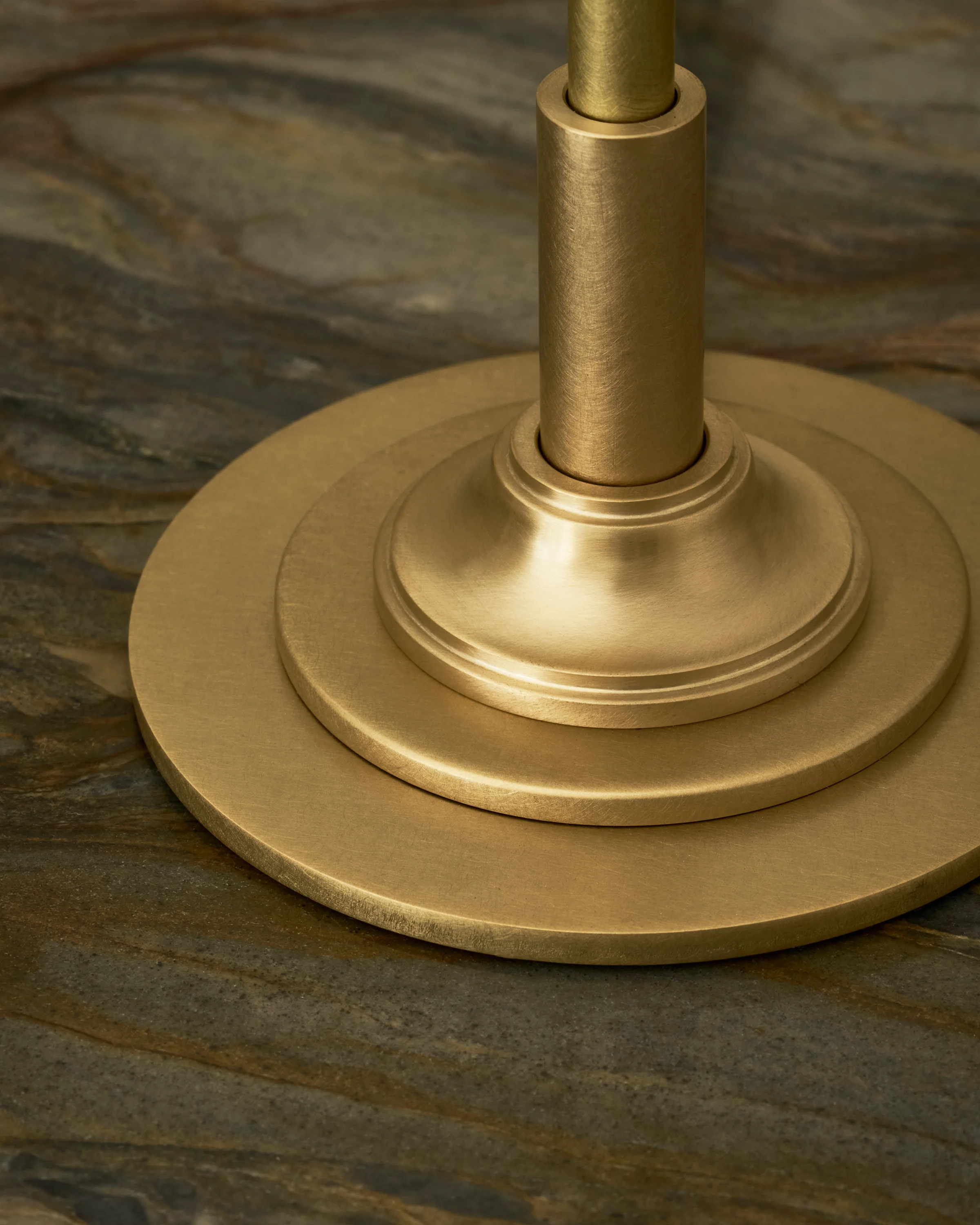 Cotswold Small Table Lamp Fluted Glass - Antique Brass - Image 5