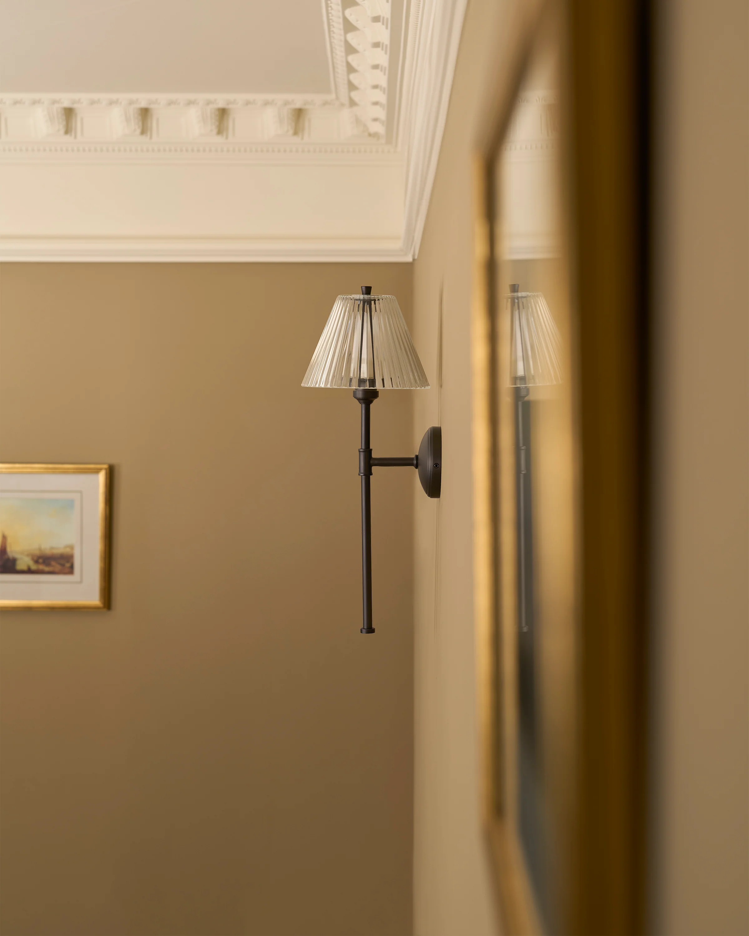 Cotswold Wall Light Fluted Glass - Bronze - Image 3