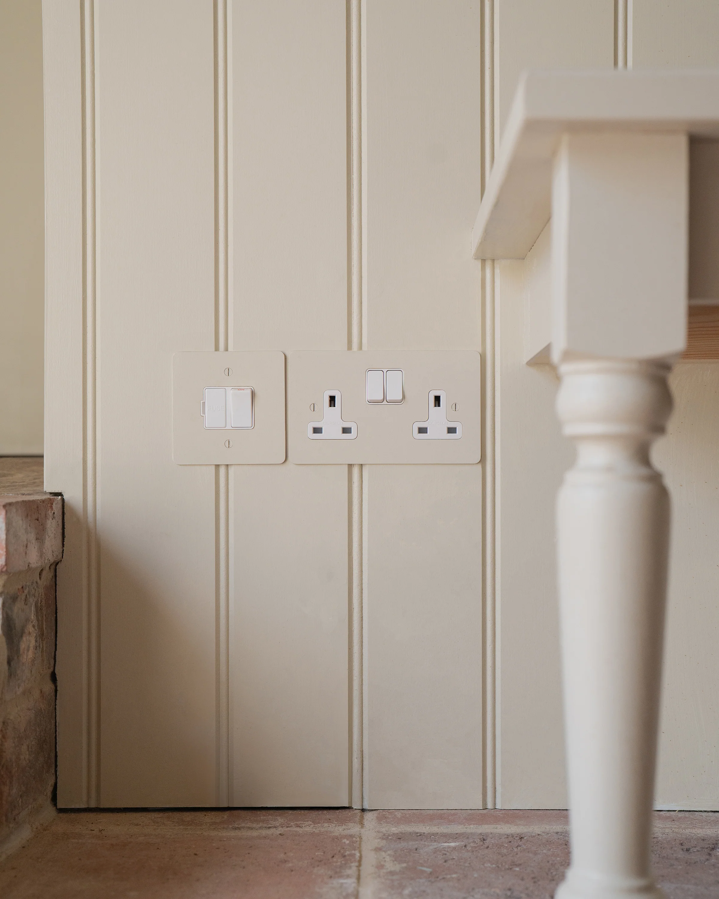 Double Socket UK - Paintable | White - Image 3