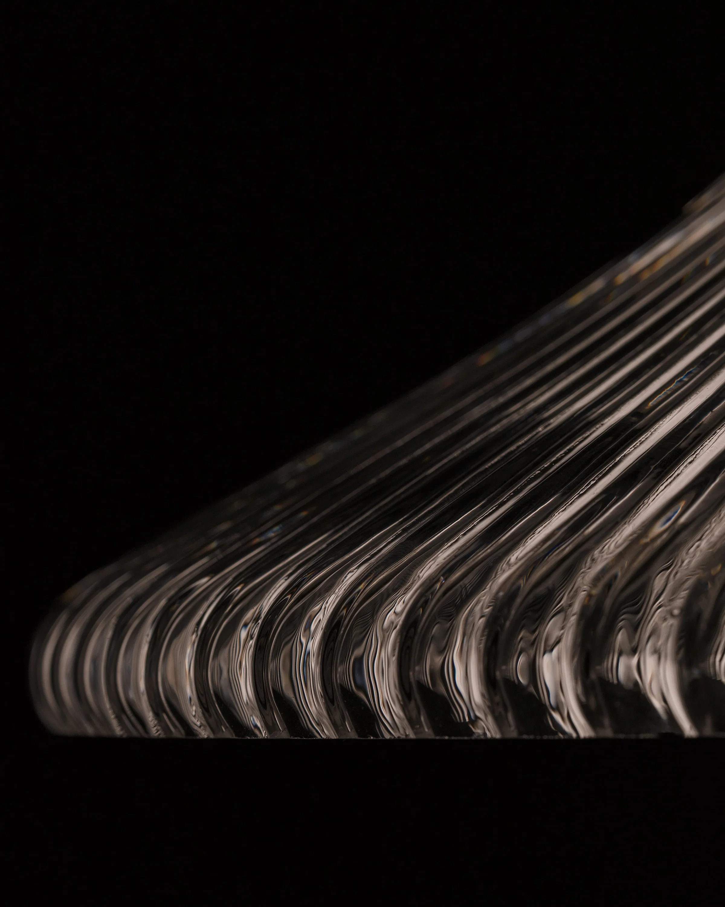 Hammersmith Large Pendant Light Fluted Glass - Bronze - Image 5