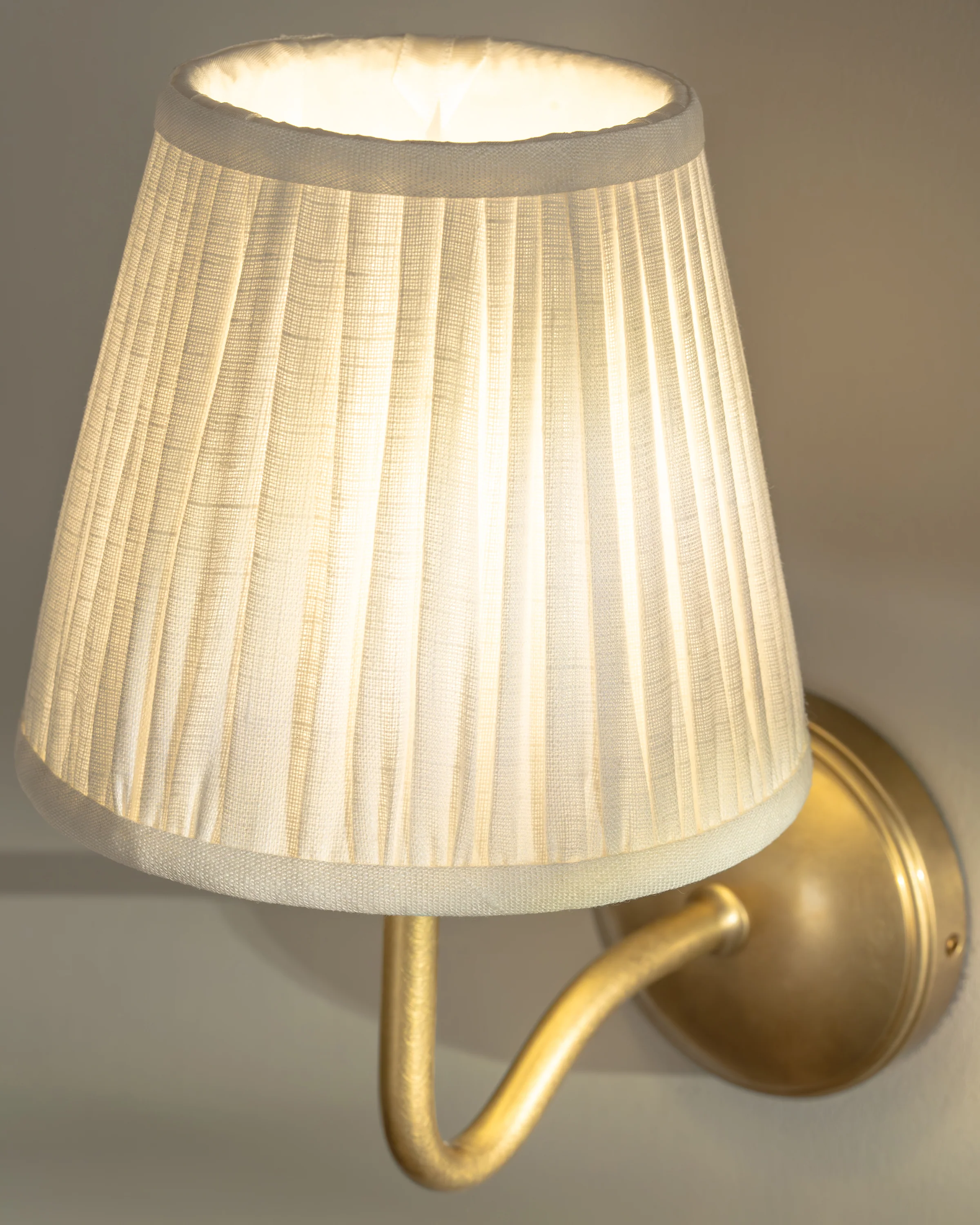 Malvern Medium Wall Light Alabaster White - Antique Brass - Image 4