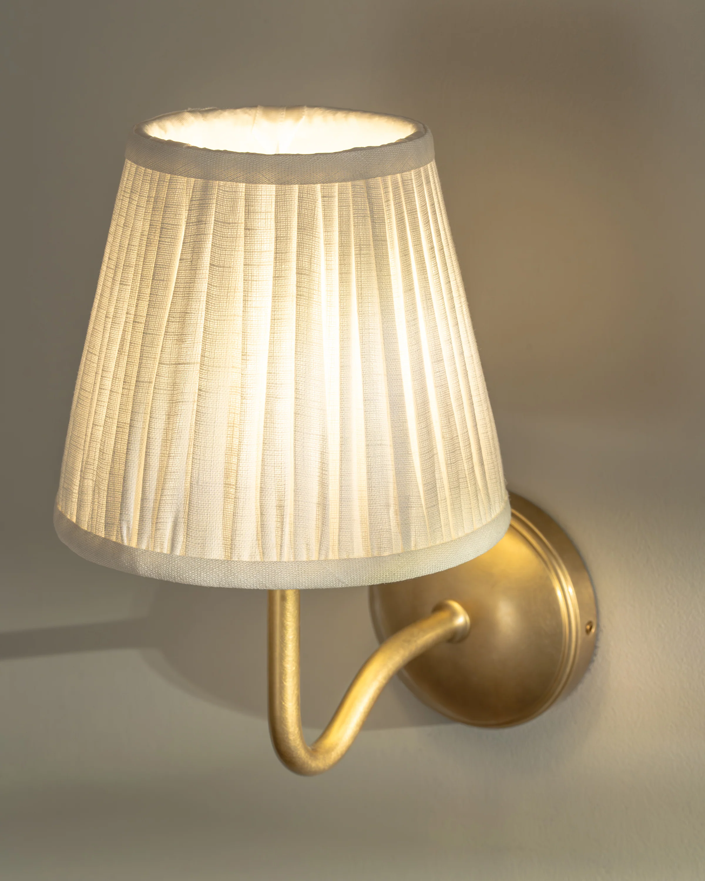Malvern Medium Wall Light Alabaster White - Antique Brass - Image 7