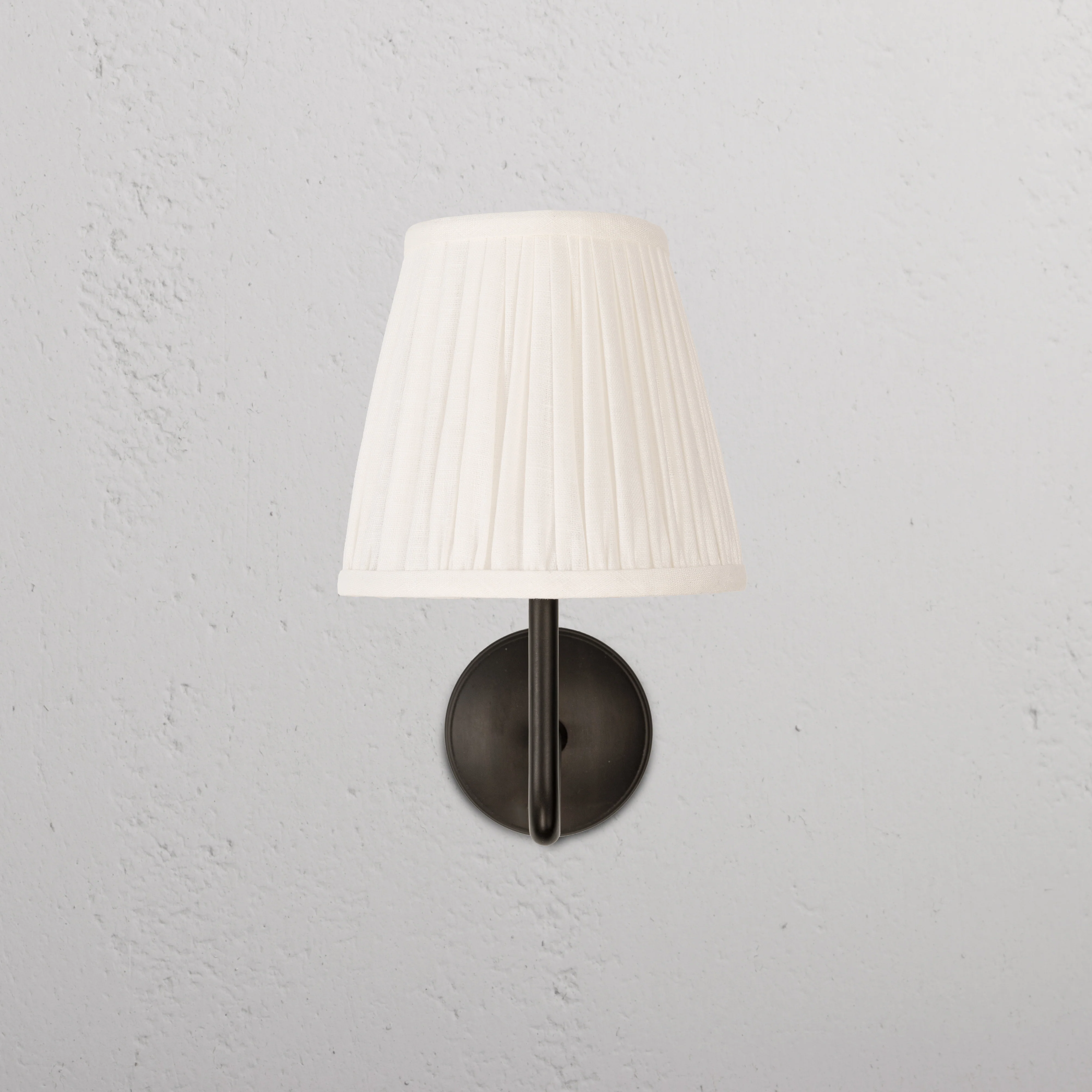 Malvern Medium Wall Light Alabaster White - Bronze - Image 2
