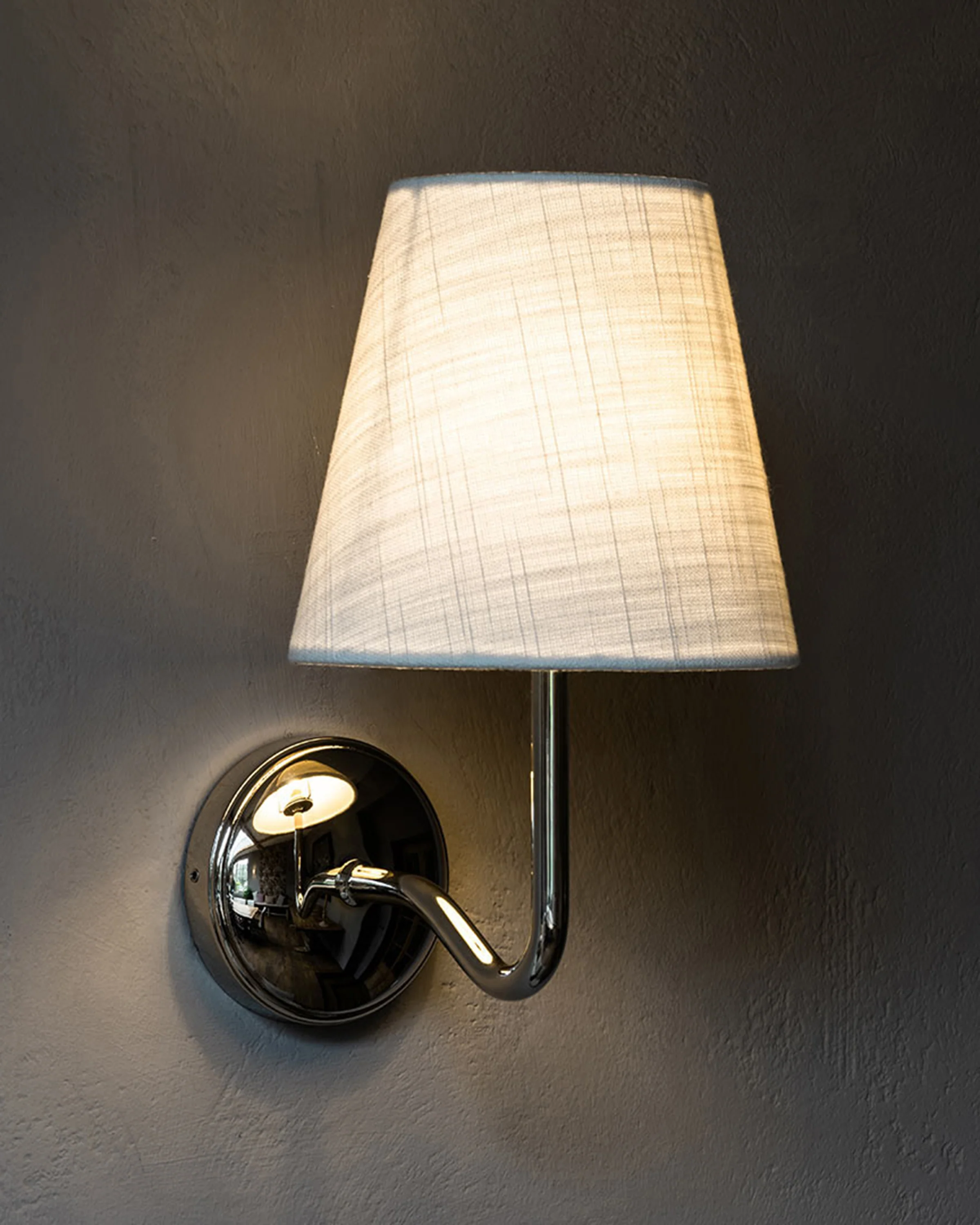 Malvern Medium Wall Light Alabaster White - Polished Nickel - Image 2