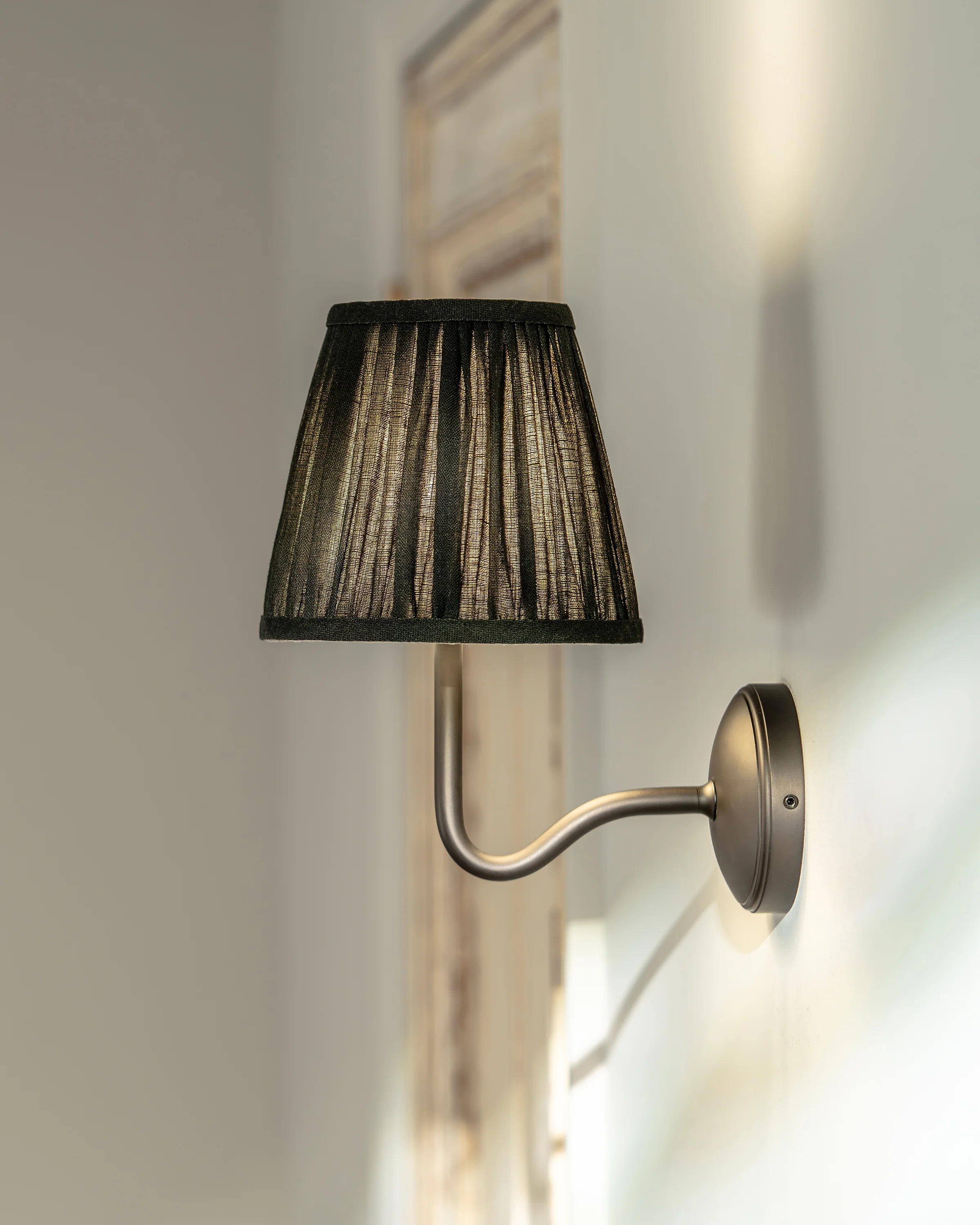 Malvern Medium Wall Light Deep Green - Bronze - Image 3