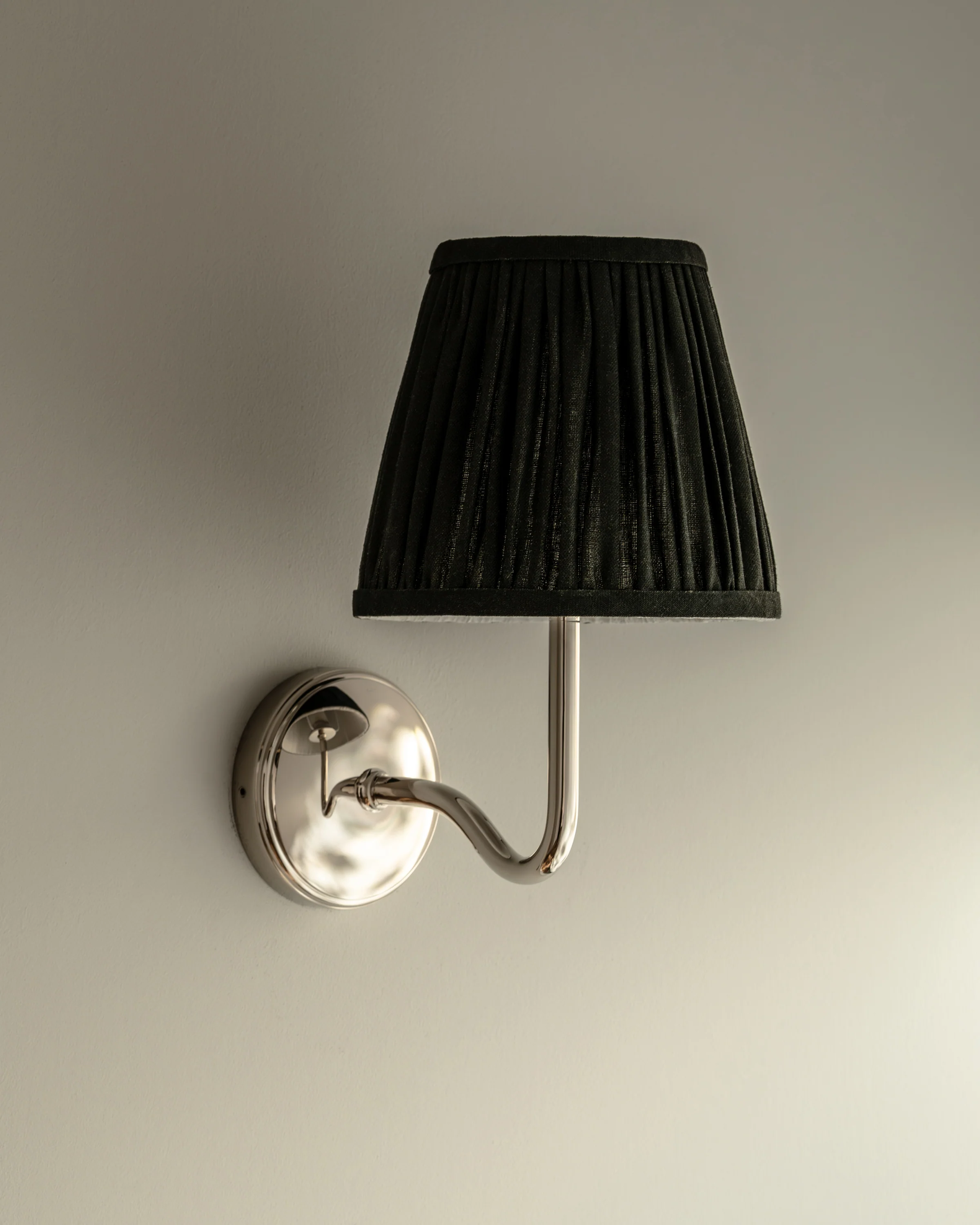 Malvern Medium Wall Light Deep Green - Polished Nickel - Image 5