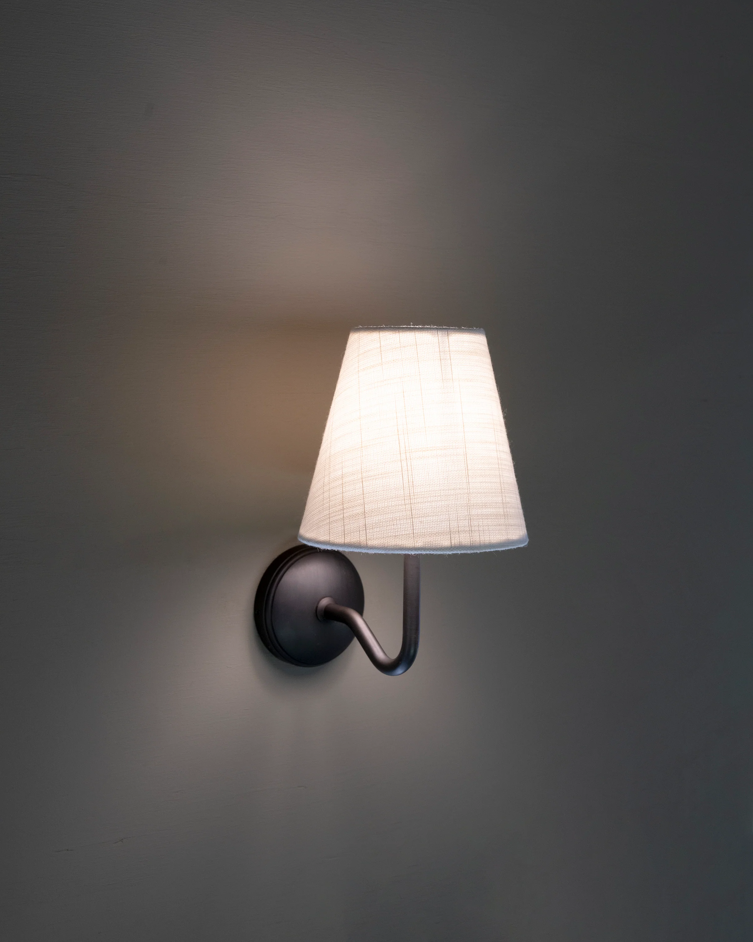 Malvern Small Wall Light Alabaster White - Bronze - Image 2