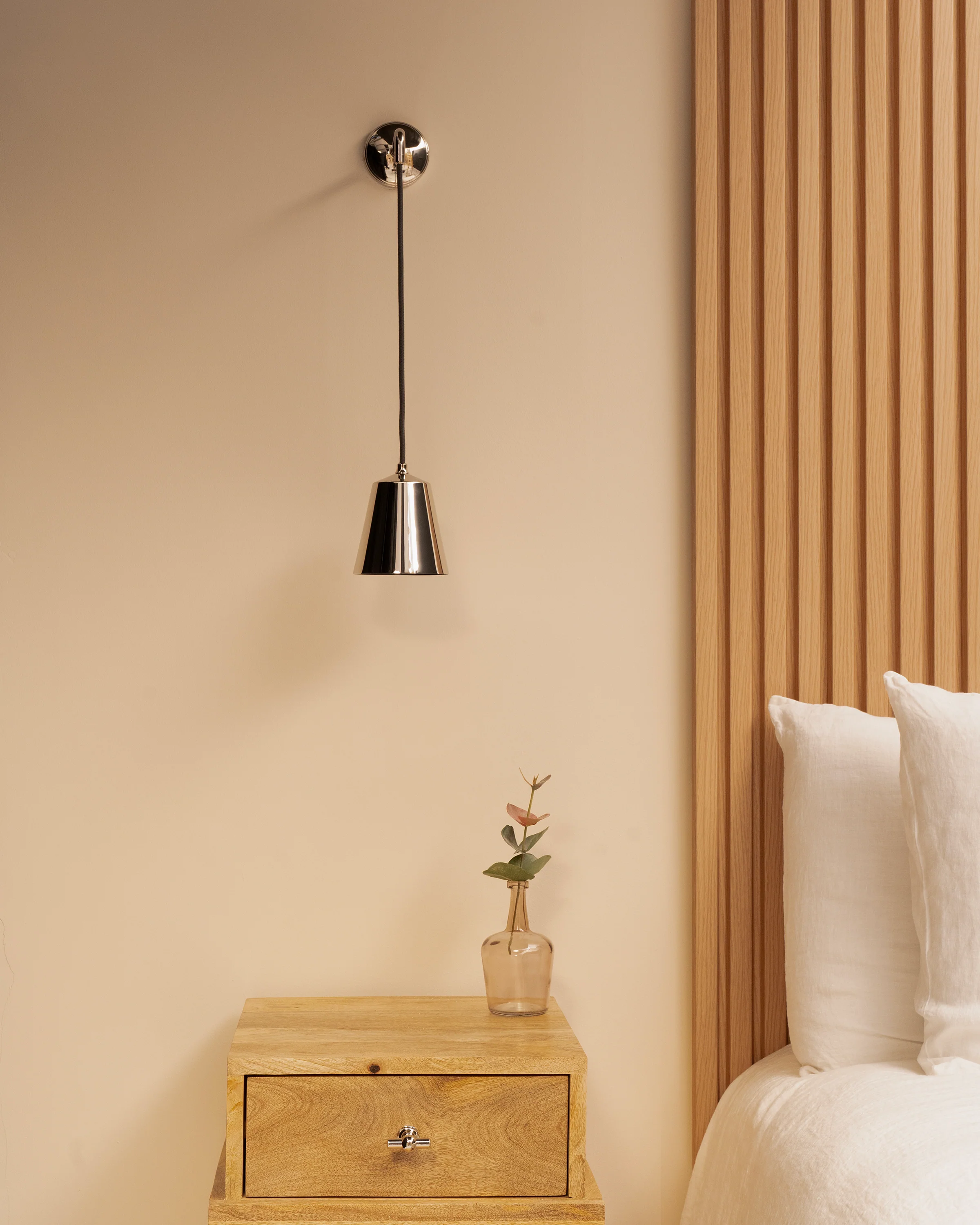 Richmond Small Hanging Wall Light - Polished Nickel - Image 2