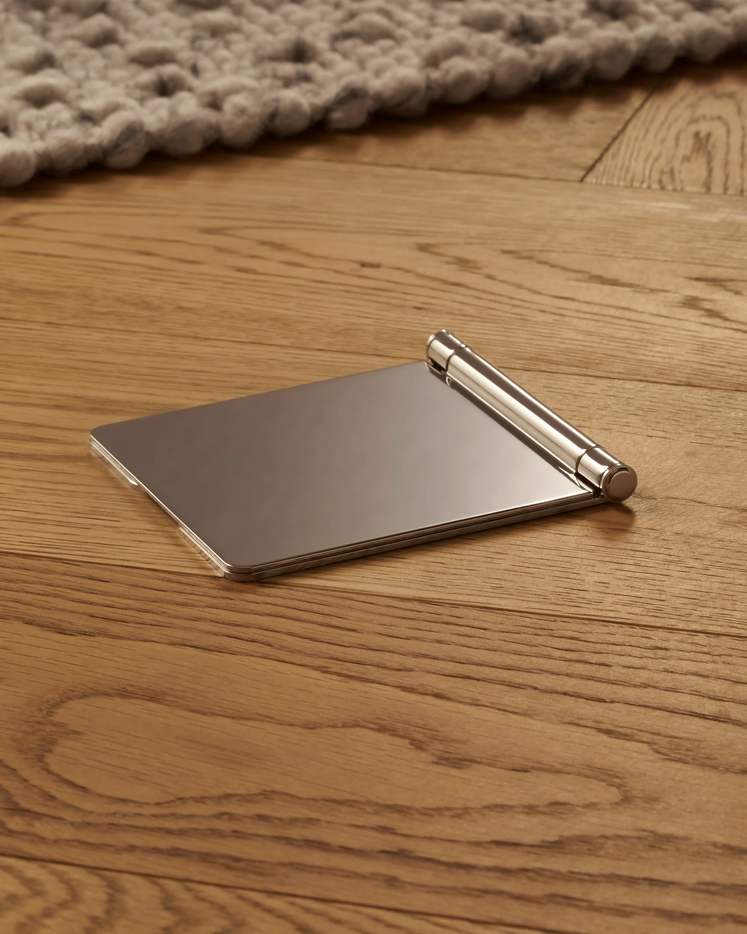 Single 5A Light Floor Socket - Polished Nickel | White - Image 5