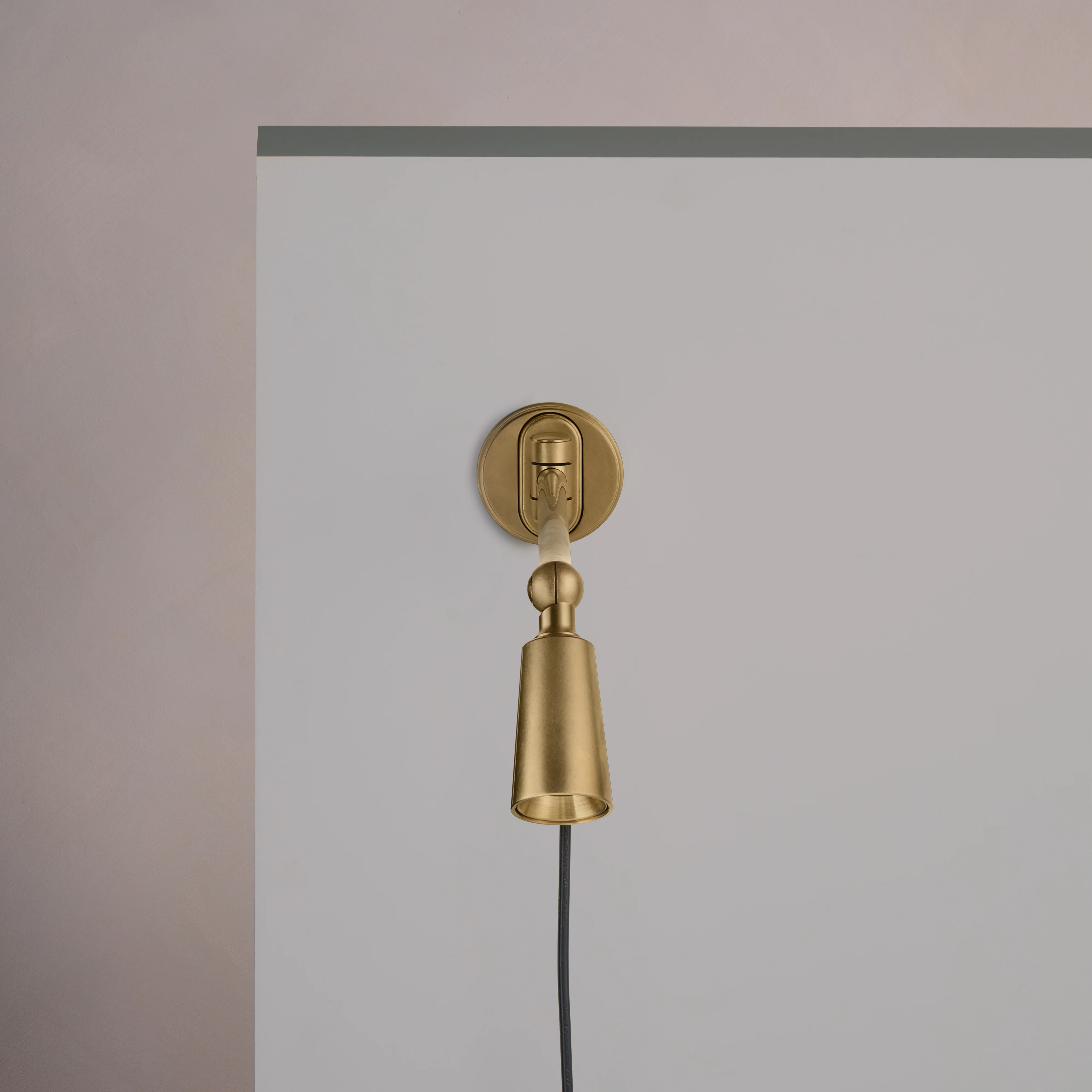 Sloane Wall Mounted Reading Light - Antique Brass - Image 2